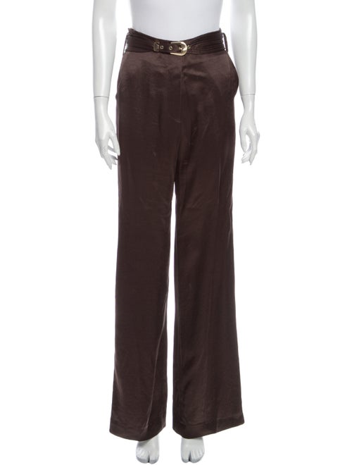 Nanushka Wide Leg Pants Brown