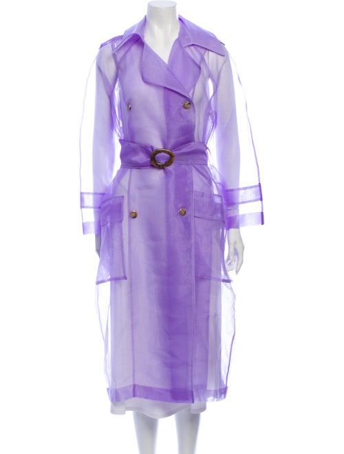 Nanushka Trench Coat Purple