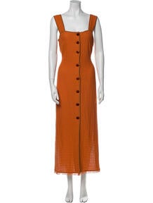 Square Neckline Long Dress w/ Tags
