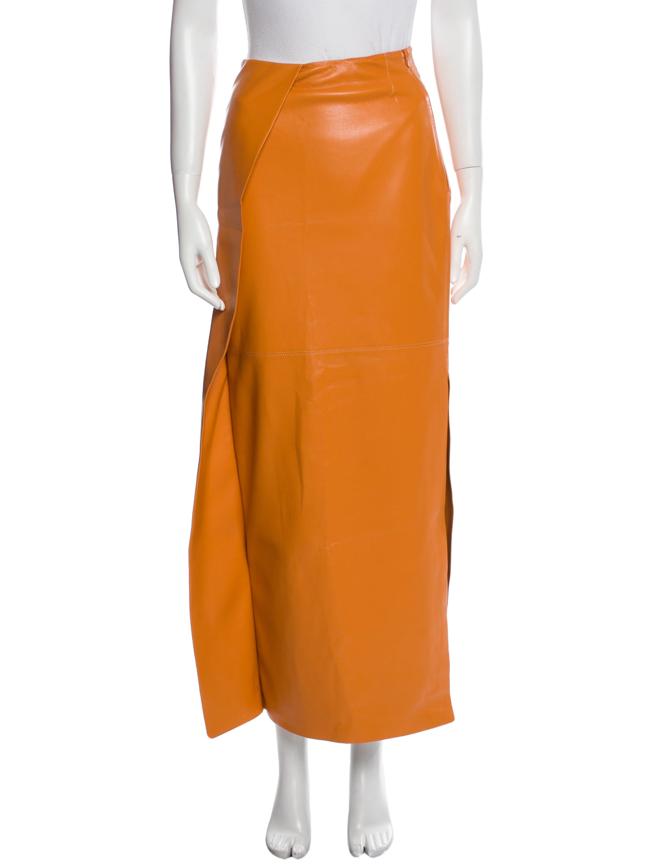 ワンピース NANUSHKA Women Mid Skirts NW23RSDR00819 ORANGE Nanushka Draped Midi Skirt | Orange | FARFETCH