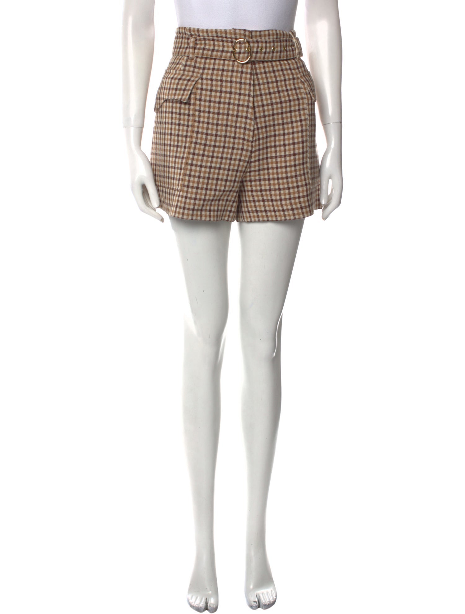 Nanushka Virgin Wool Mini Shorts