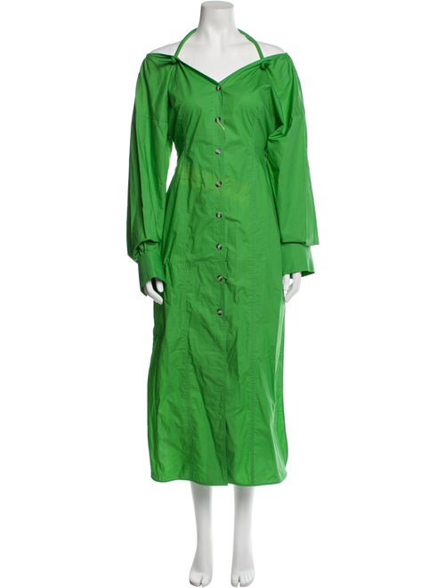 Nanushka V-Neck Long Dress