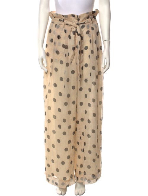 Nanushka Polka Dot Print Wide Leg Pants