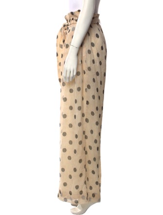 Nanushka Polka Dot Print Wide Leg Pants
