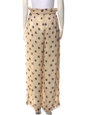 Nanushka Polka Dot Print Wide Leg Pants