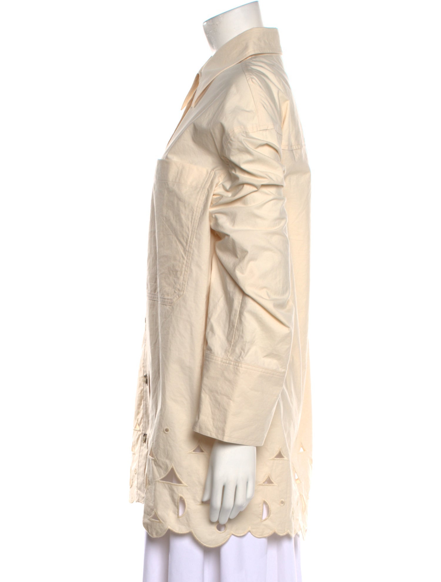 Nanushka Long Sleeve Button-Up Top