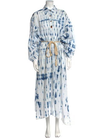 Nanushka Tie-Dye Print Long Dress