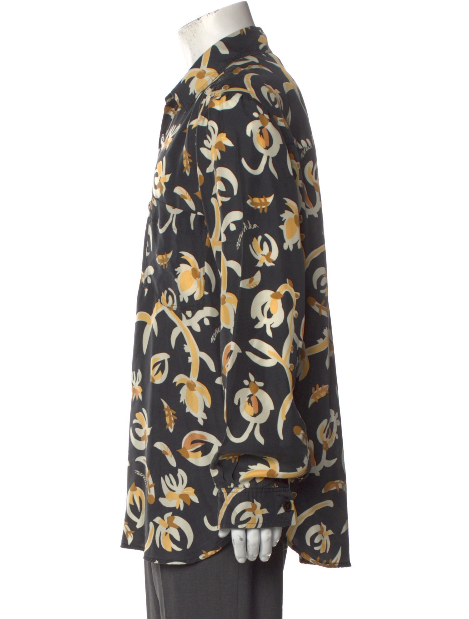 Nanushka Printed Long Sleeve Shirt