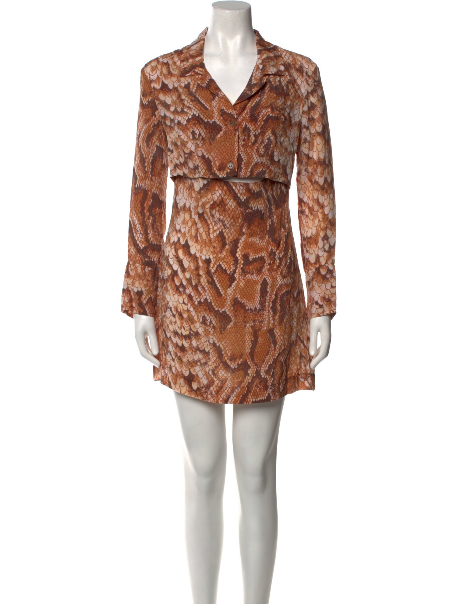 Nanushka Animal Print Mini Dress
