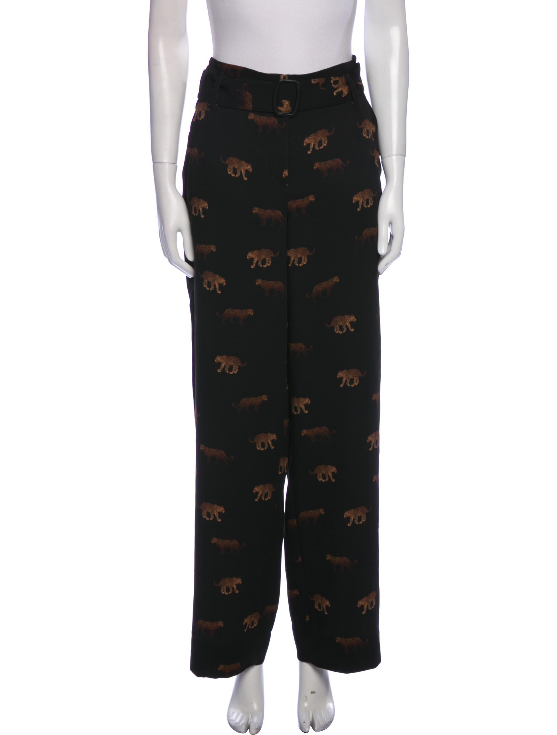 Nanushka Printed Wide Leg Pants