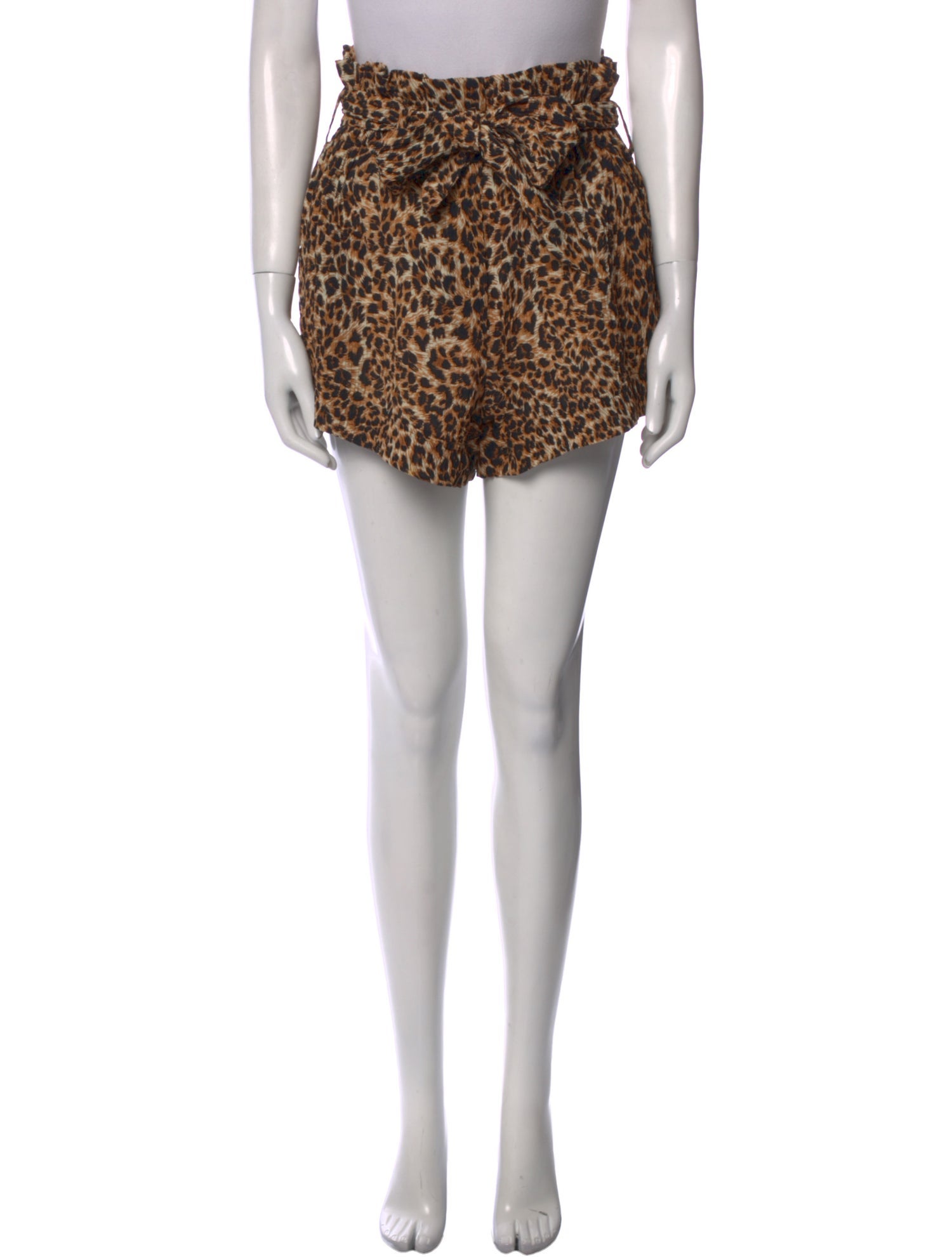 Nanushka Animal Print Mini Shorts