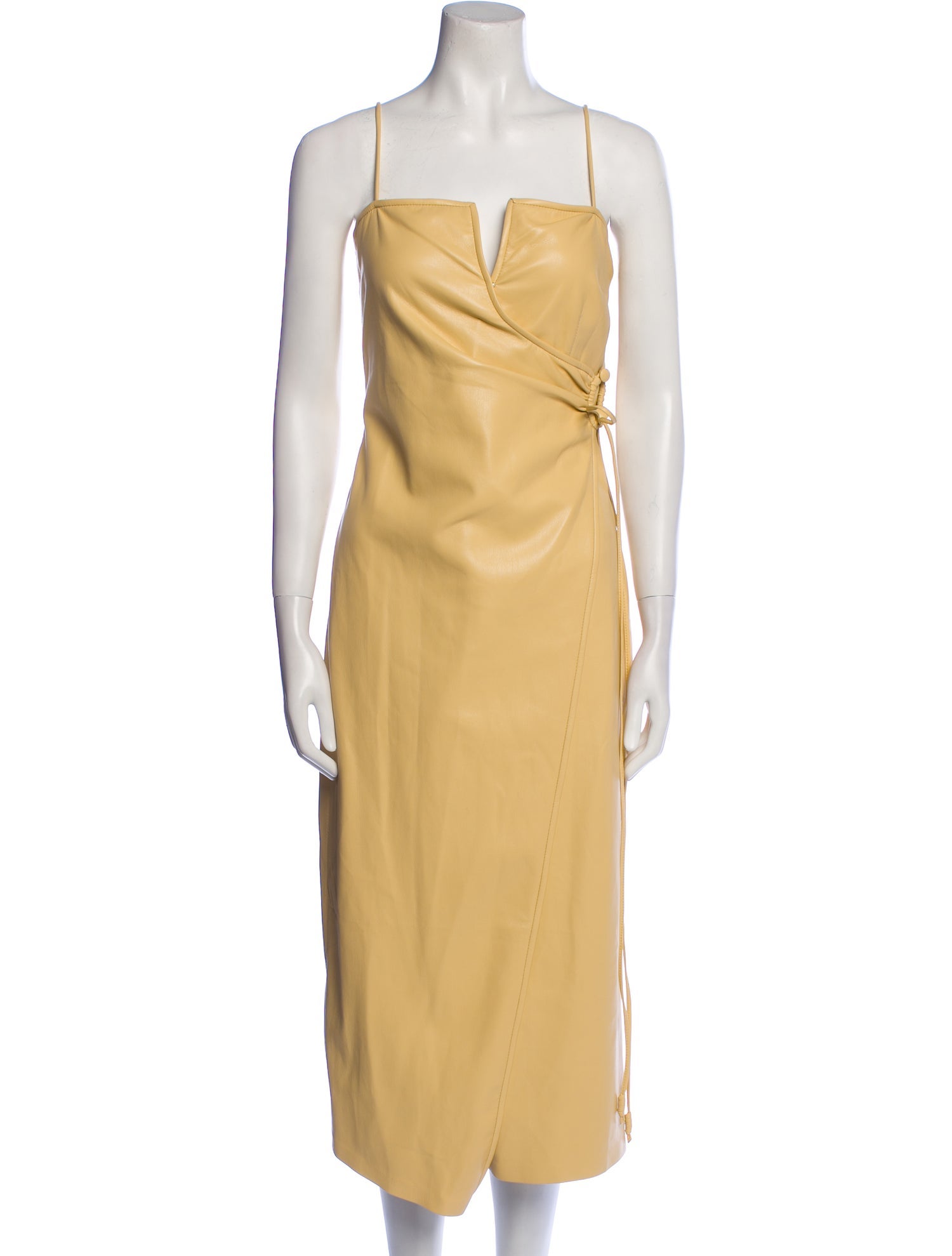 Nanushka Square Neckline Midi Length Dress