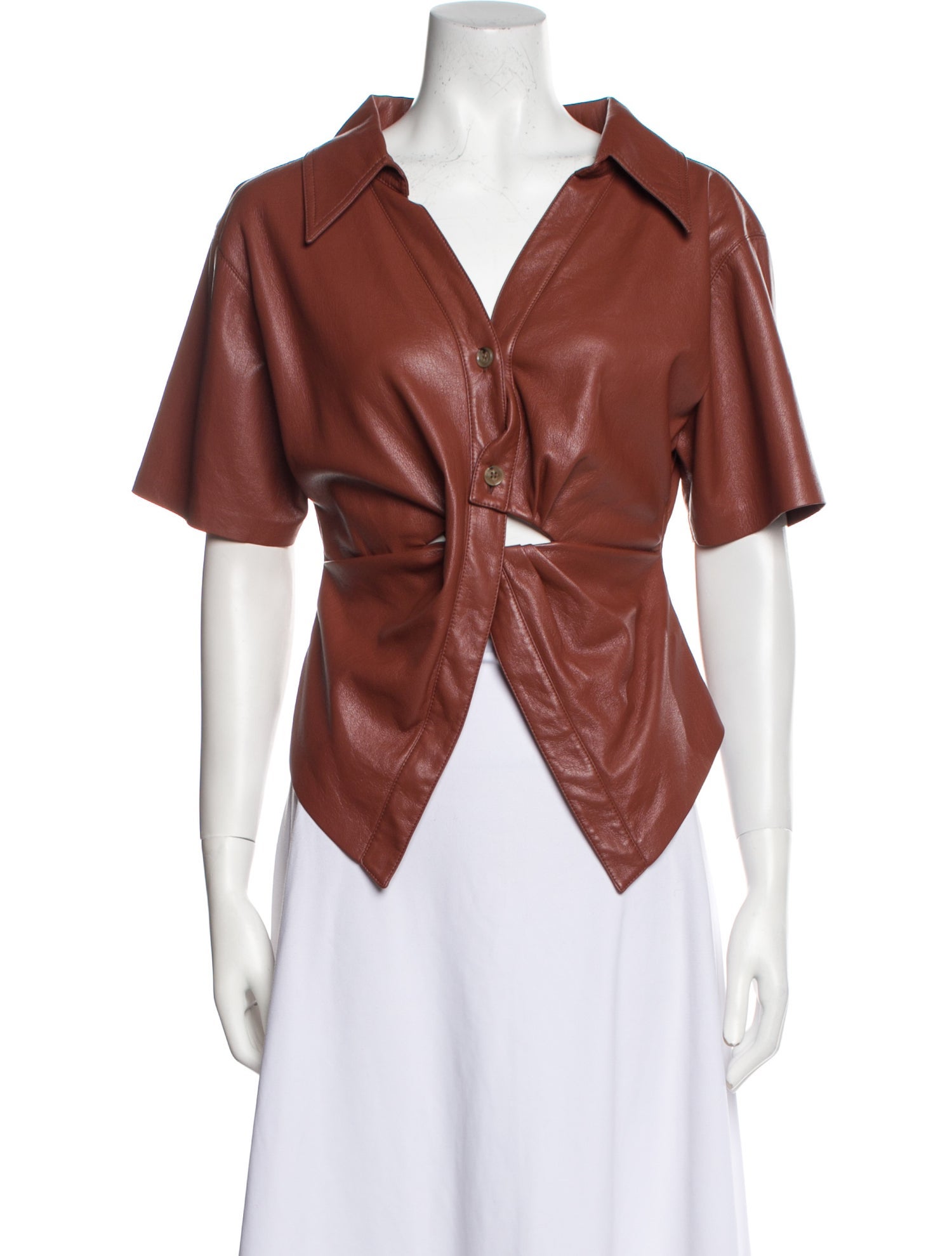 Nanushka Faux Leather Evening Jacket