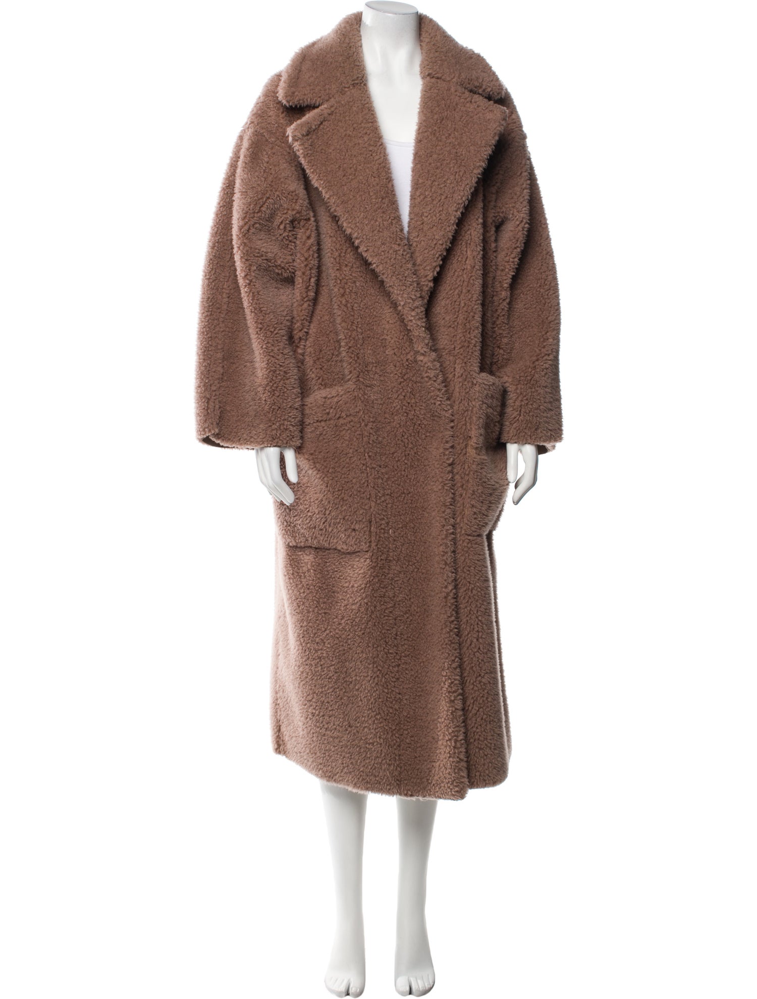 Nanushka Faux Shearling Faux Fur Coat