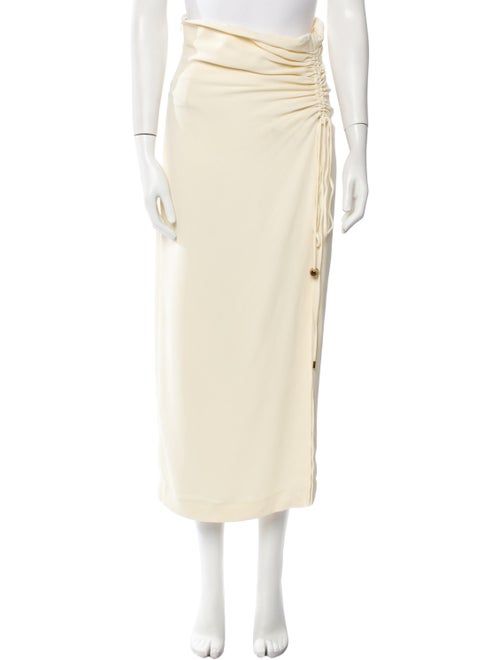 Nanushka Pleated Accents Midi Length Skirt