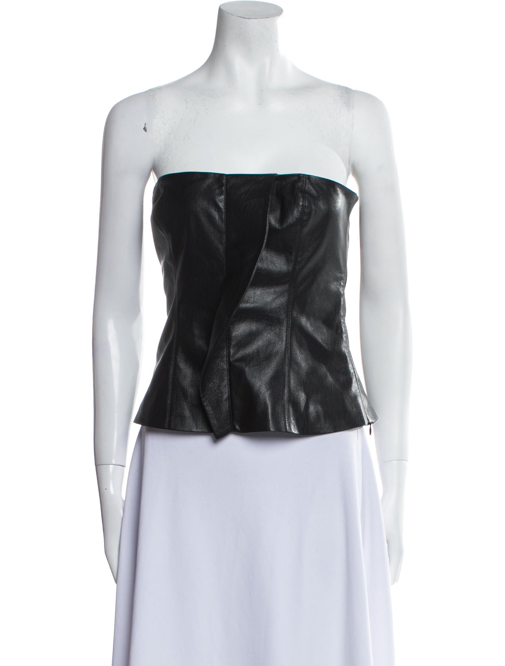 Nanushka Strapless Crop Top