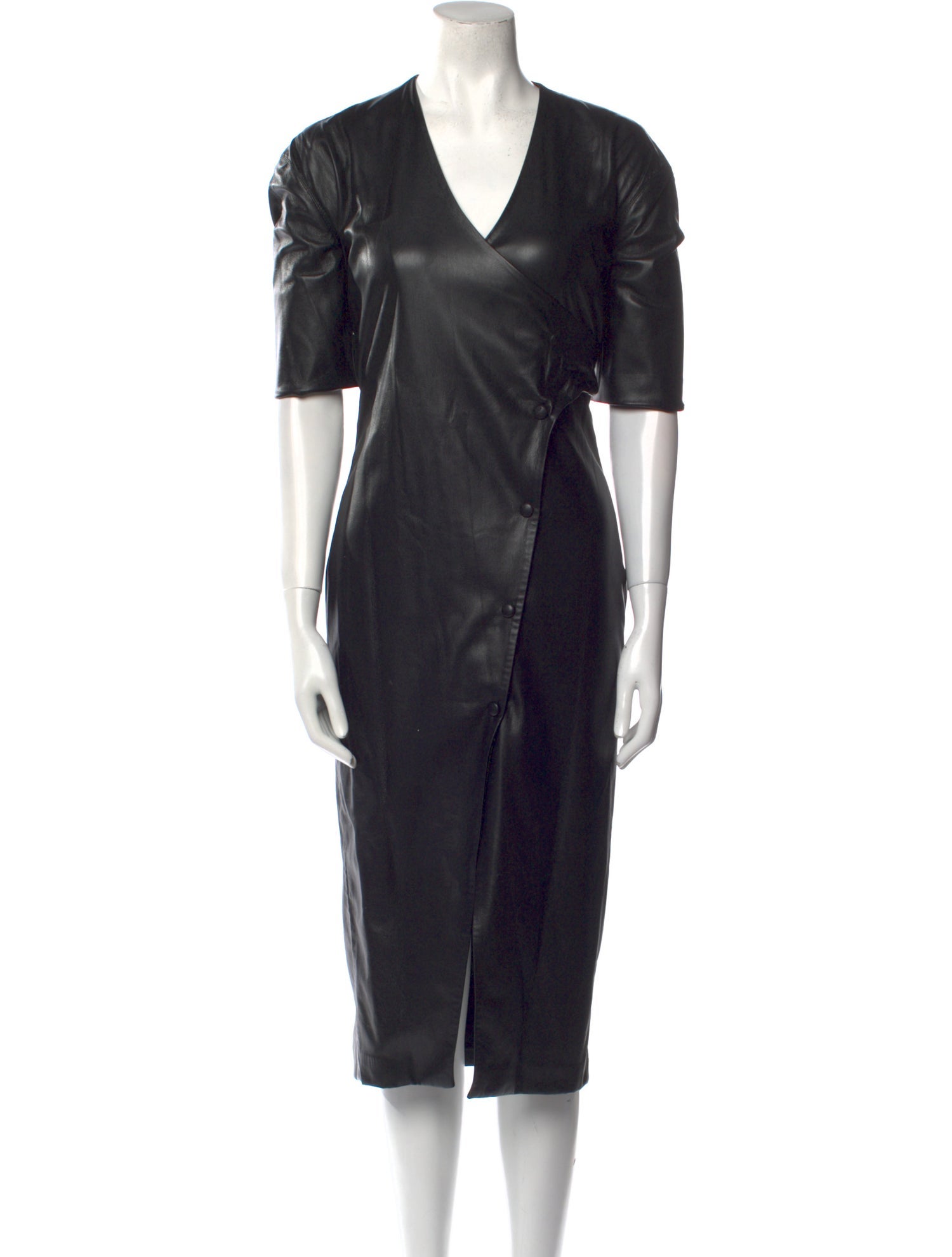 Nanushka V-Neck Midi Length Dress