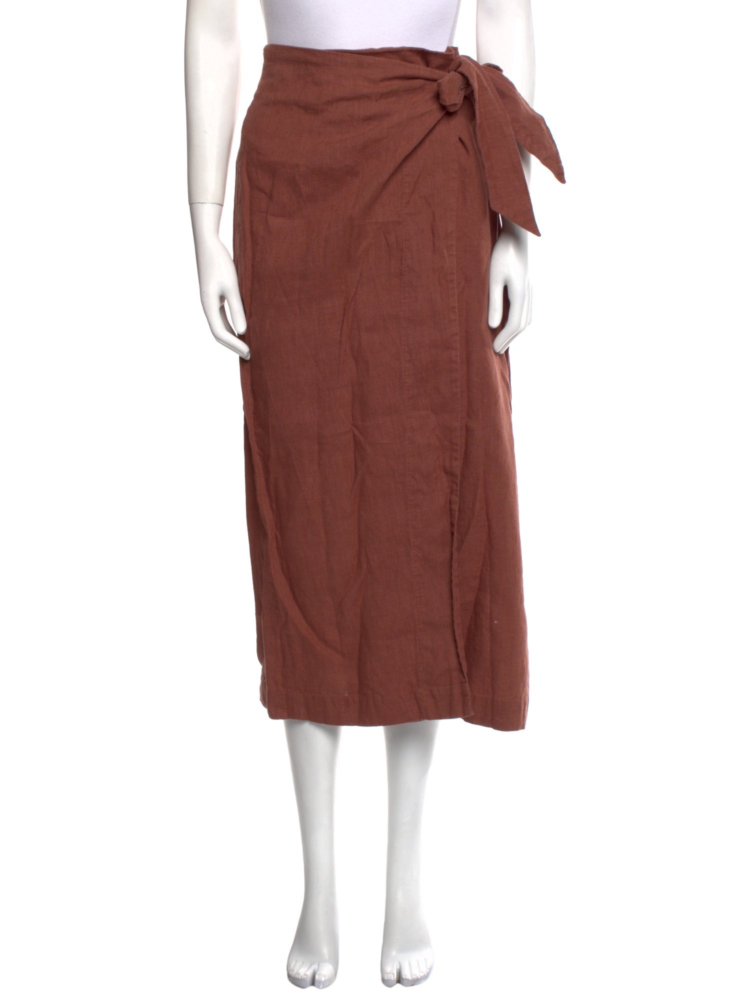 Nanushka Linen Midi Length Skirt