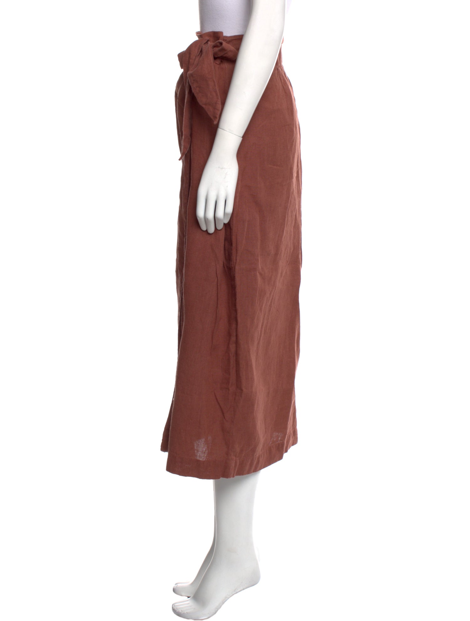 Nanushka Linen Midi Length Skirt