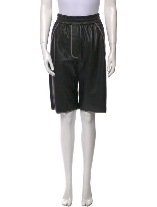 Nanushka Faux Leather Knee-Length Shorts