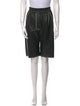 Nanushka Faux Leather Knee-Length Shorts