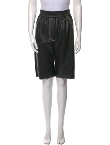 Nanushka Shorts Faux Leather Knee-Length XS