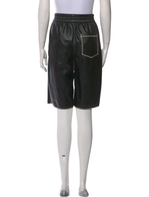 Nanushka Faux Leather Knee-Length Shorts