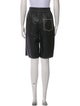 Nanushka Faux Leather Knee-Length Shorts