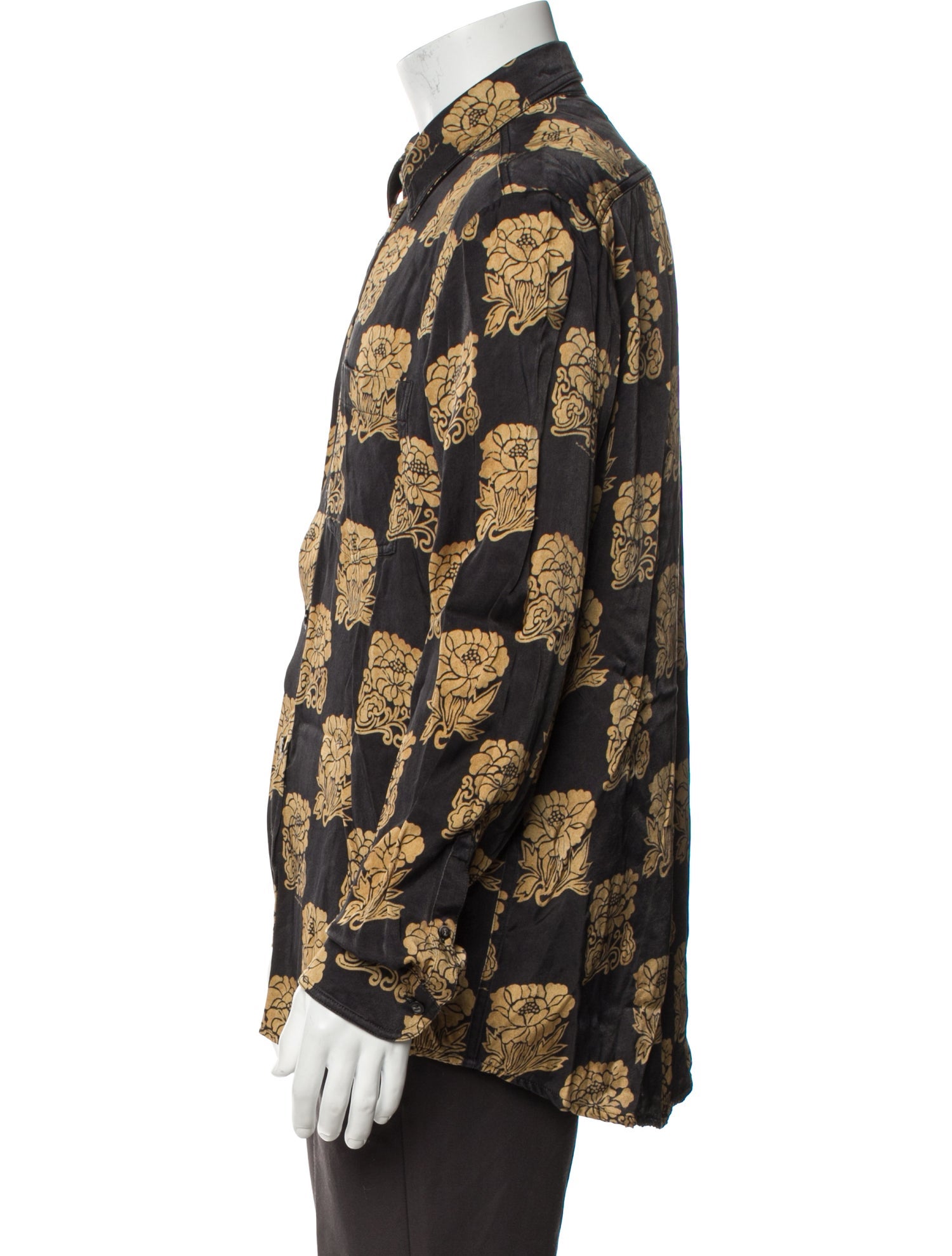 Nanushka Floral Print Long Sleeve Shirt