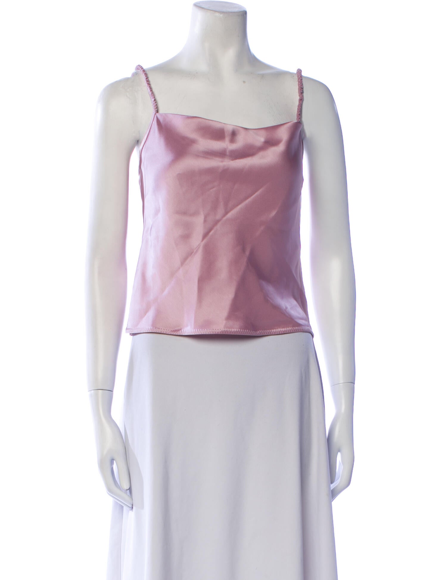 Nanushka Square Neckline Sleeveless Crop Top