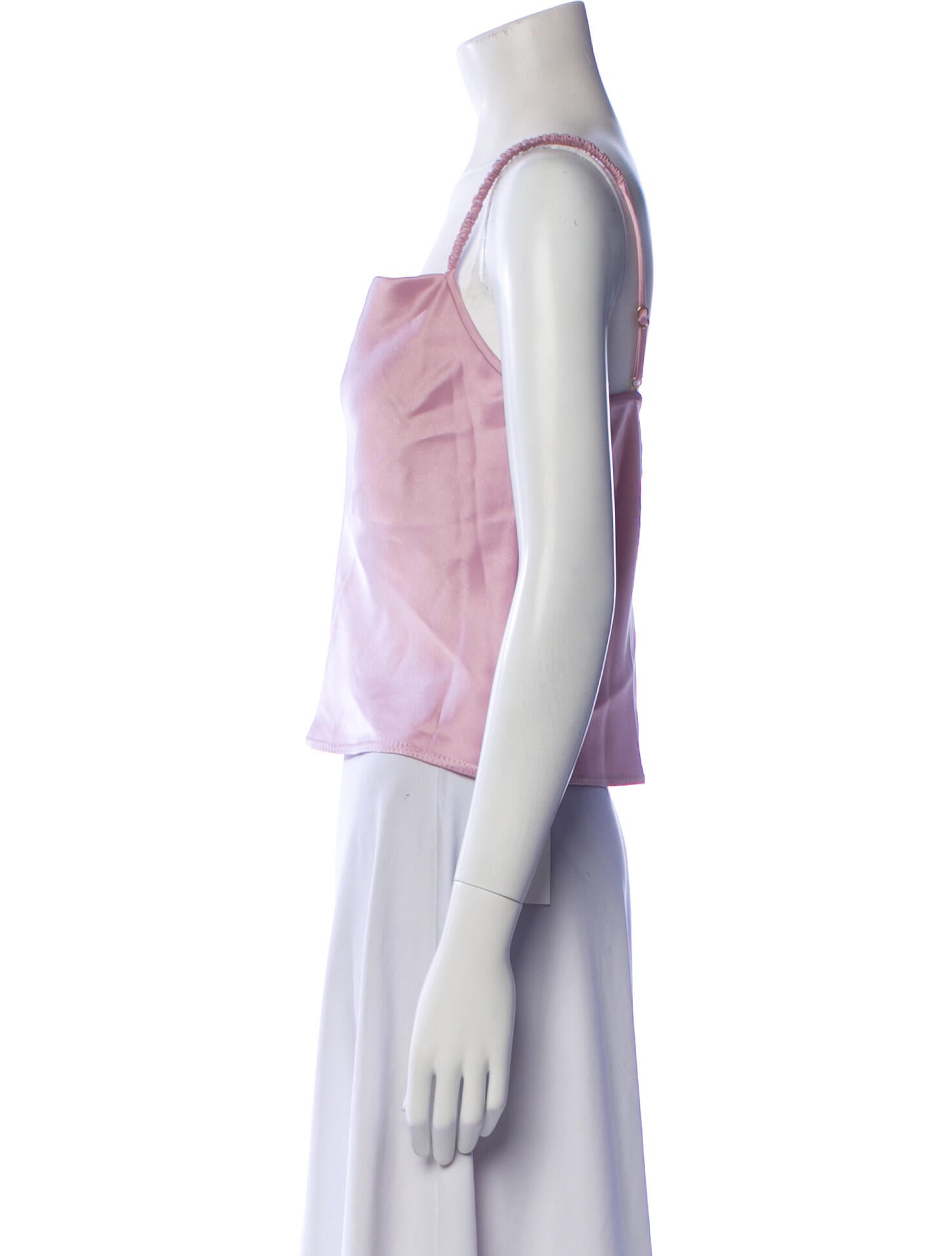 Nanushka Square Neckline Sleeveless Crop Top