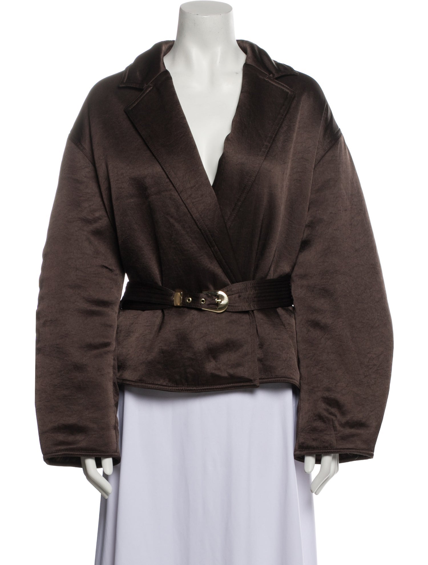 Nanushka Wool Faux Fur Jacket