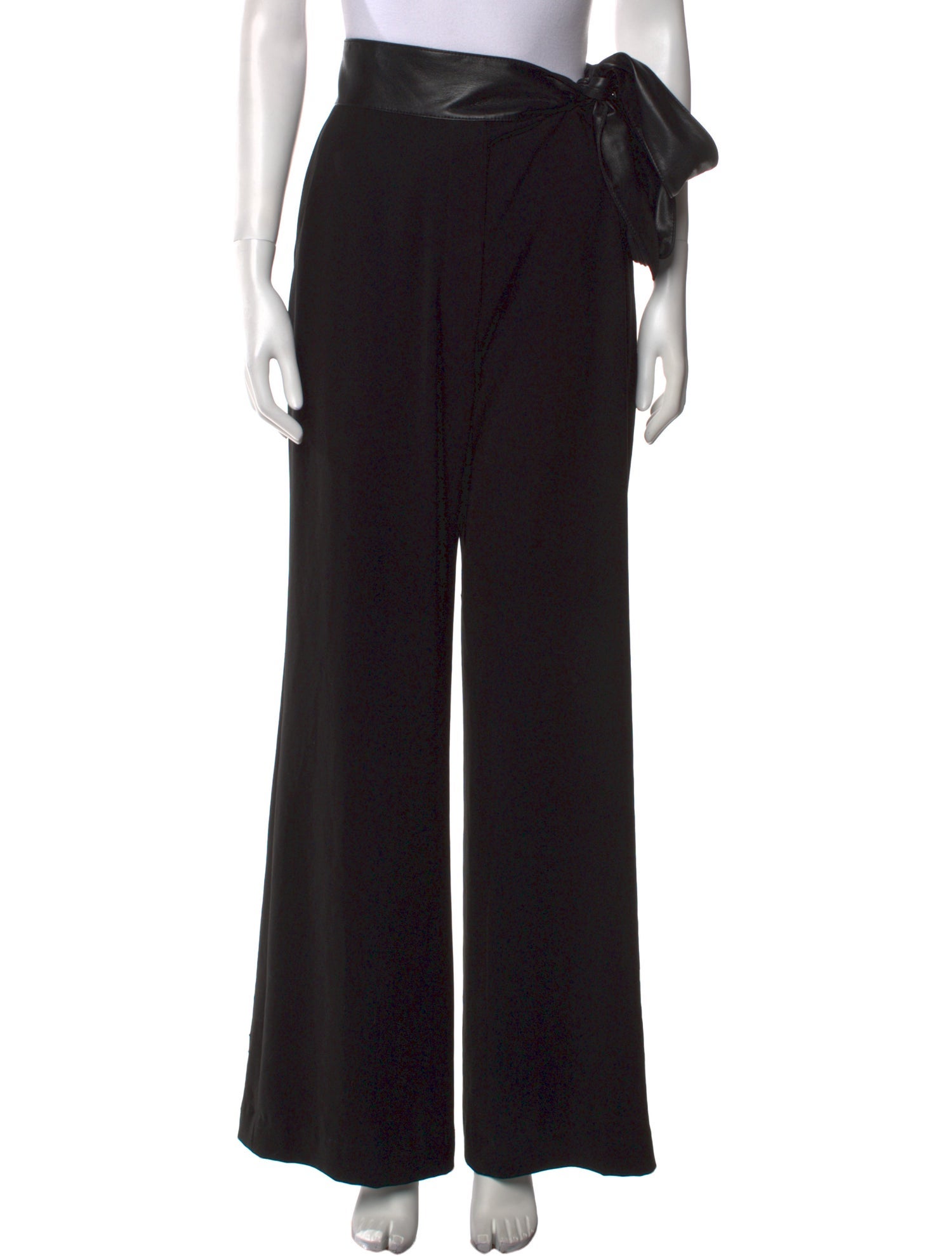 Nanushka Faux Leather Wide Leg Pants