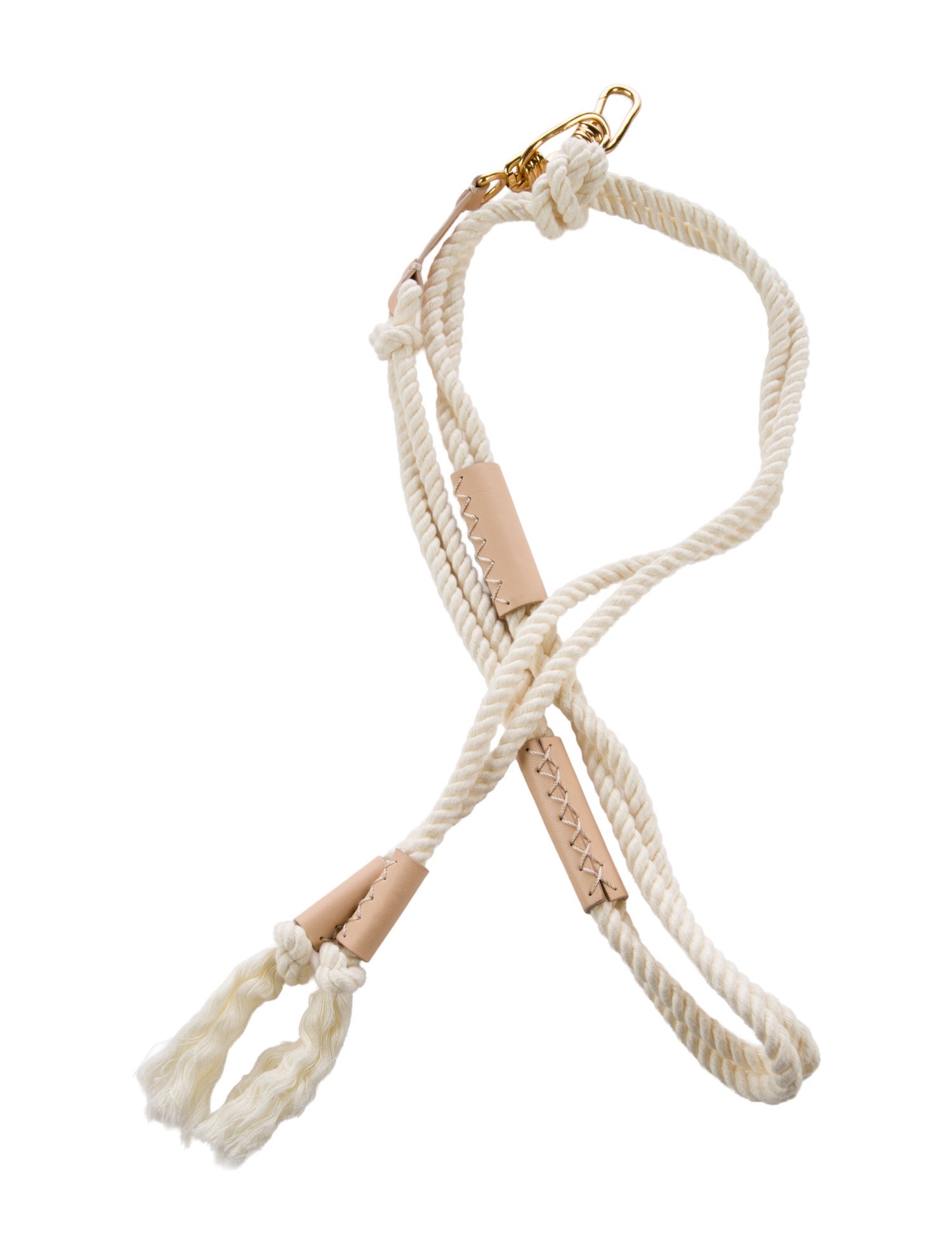 Nanushka Cotton-Blend Leather Trim Robe Bag Strap