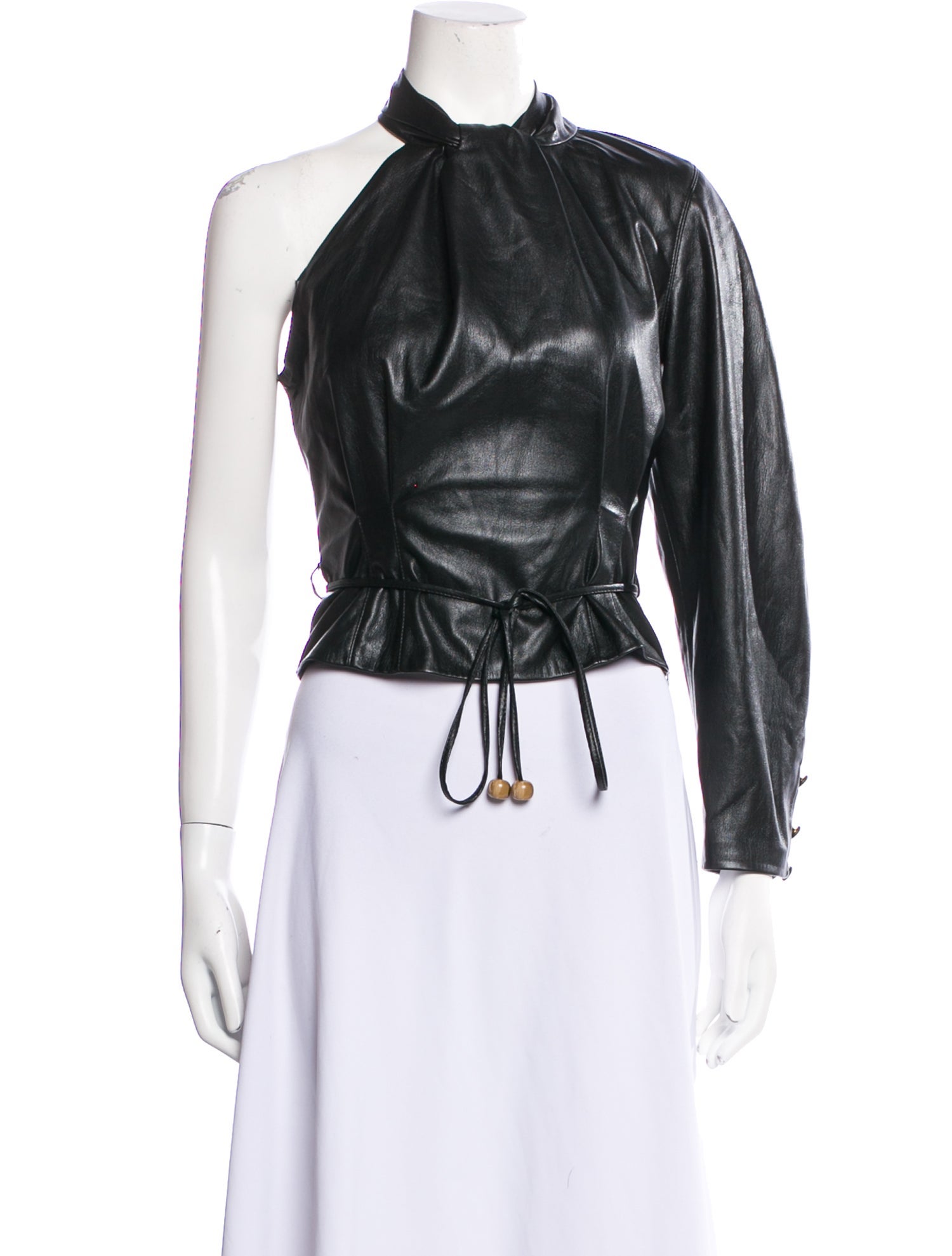 Nanushka Mock Neck Sleeveless Crop Top