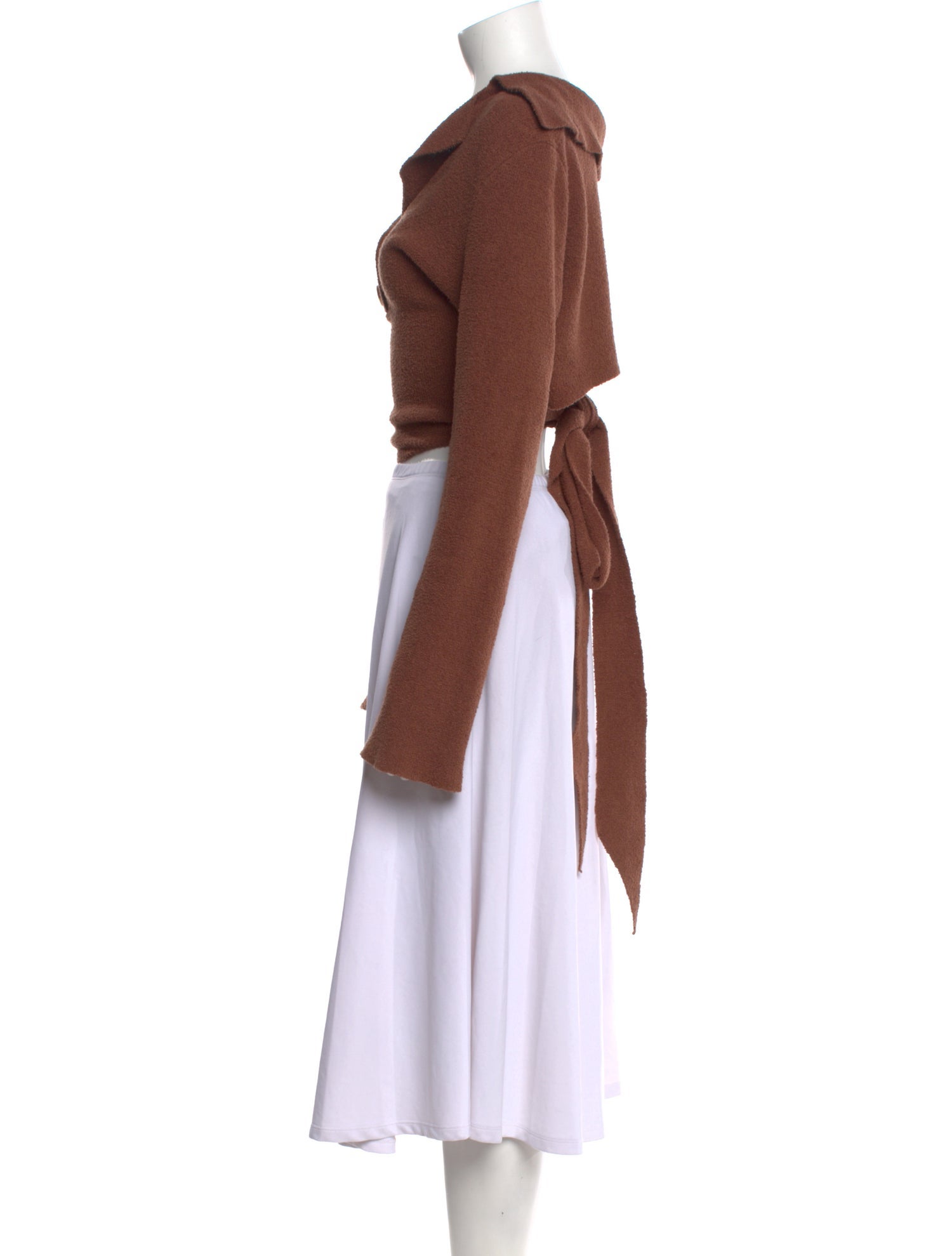 Nanushka Long Sleeve Crop Top