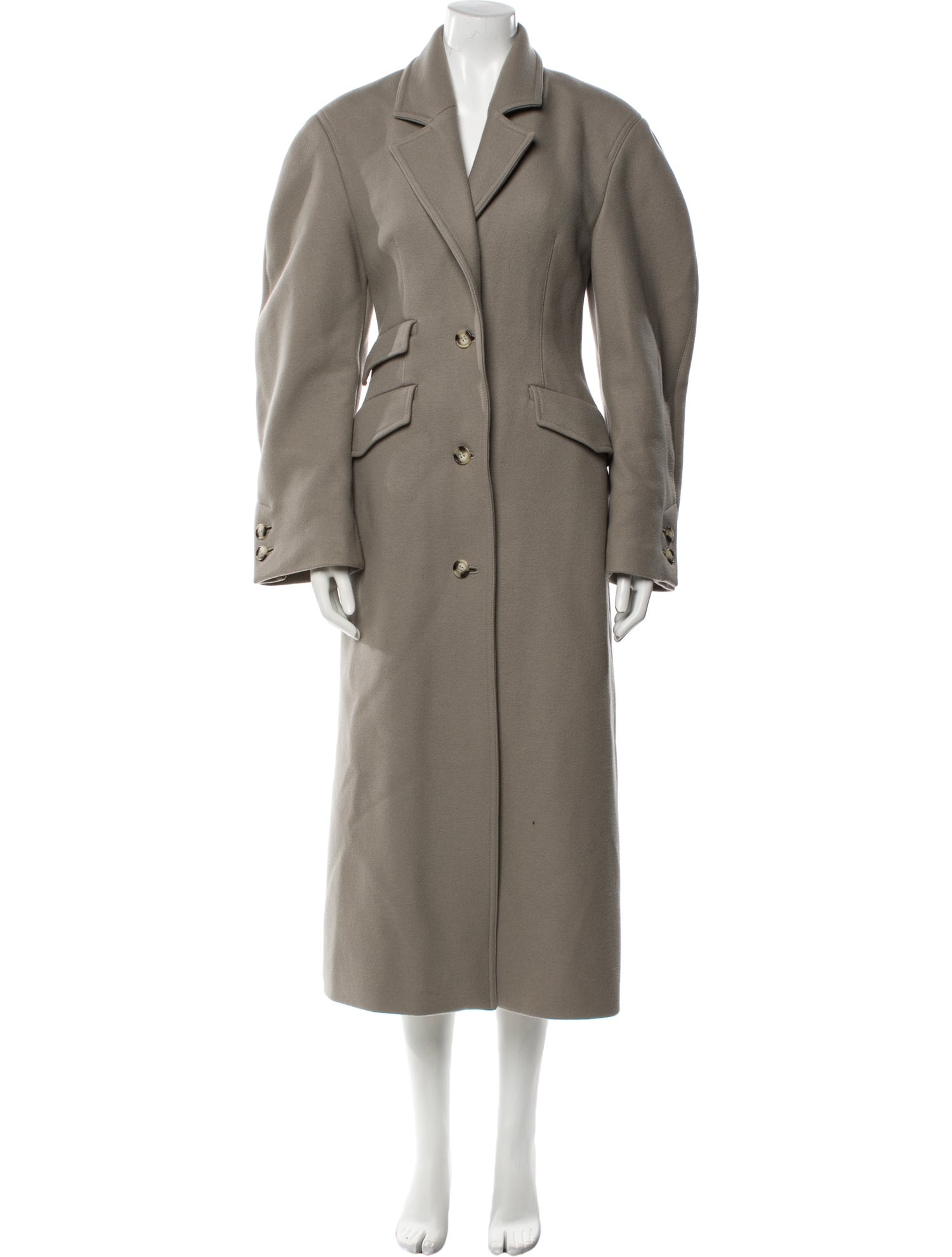 Nanushka Virgin Wool Trench Coat
