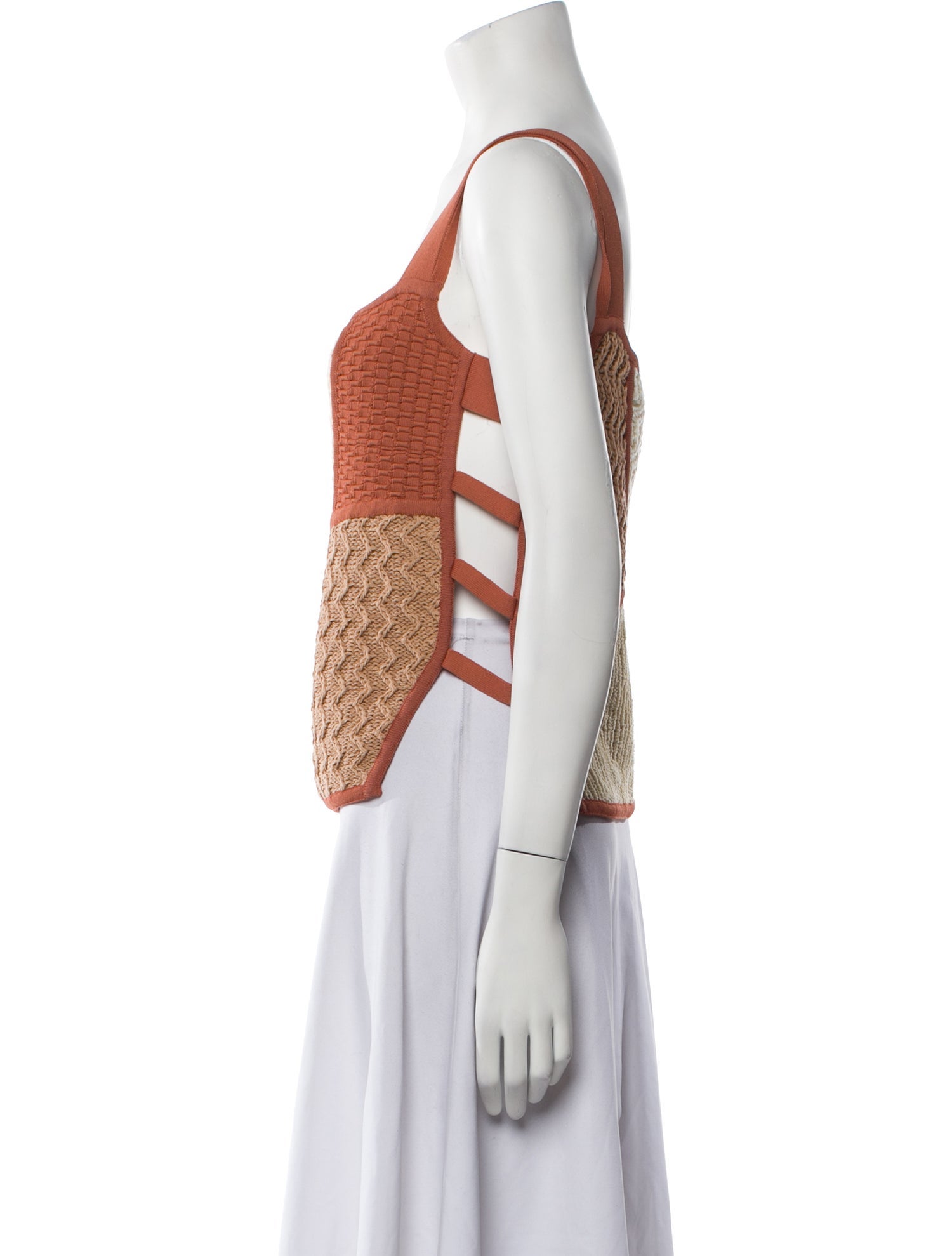 Nanushka Printed Square Neckline Top