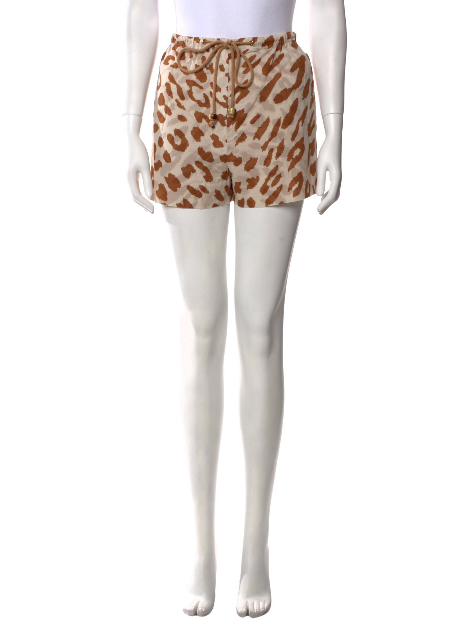 Nanushka Animal Print Mini Shorts