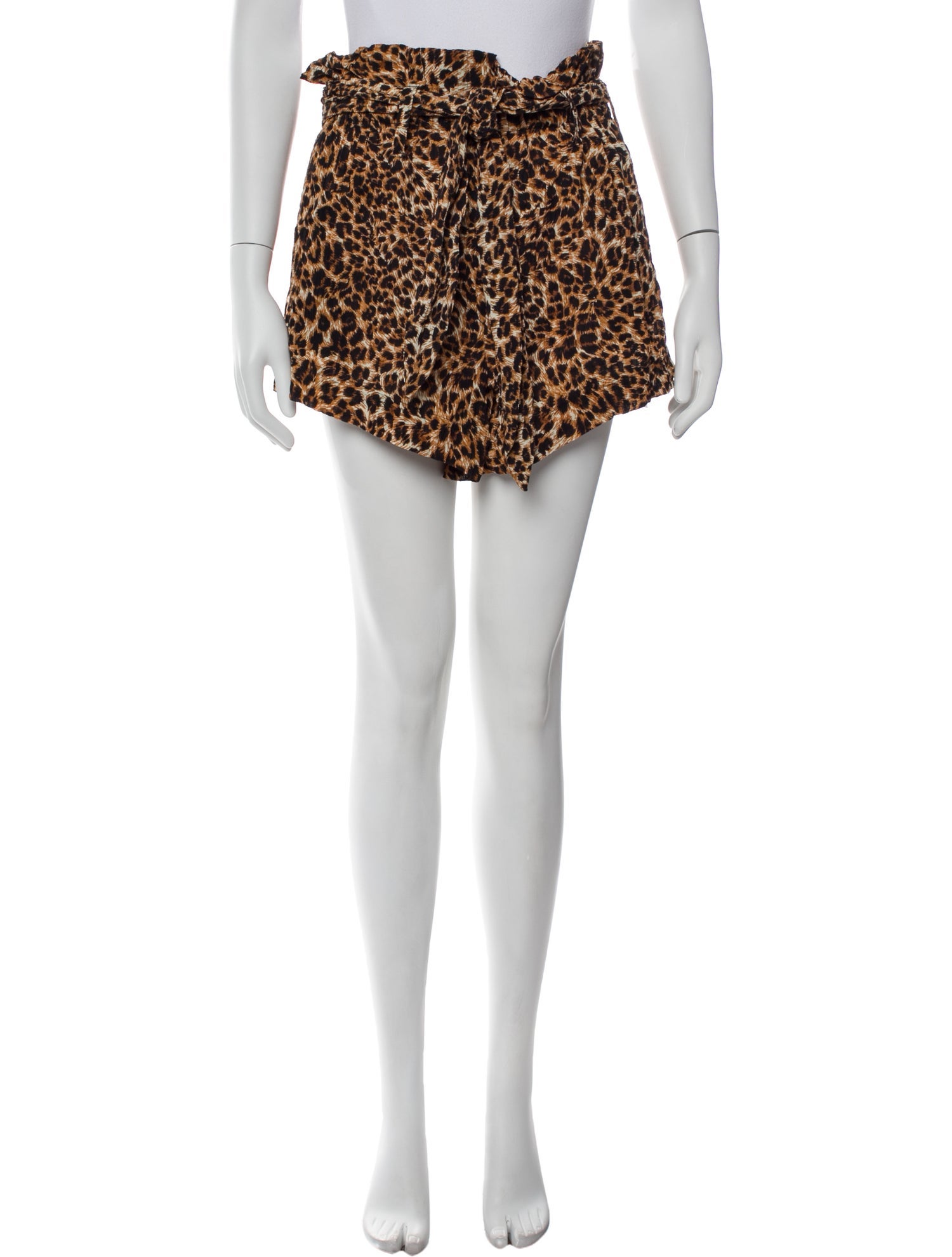 Nanushka Animal Print Mini Shorts