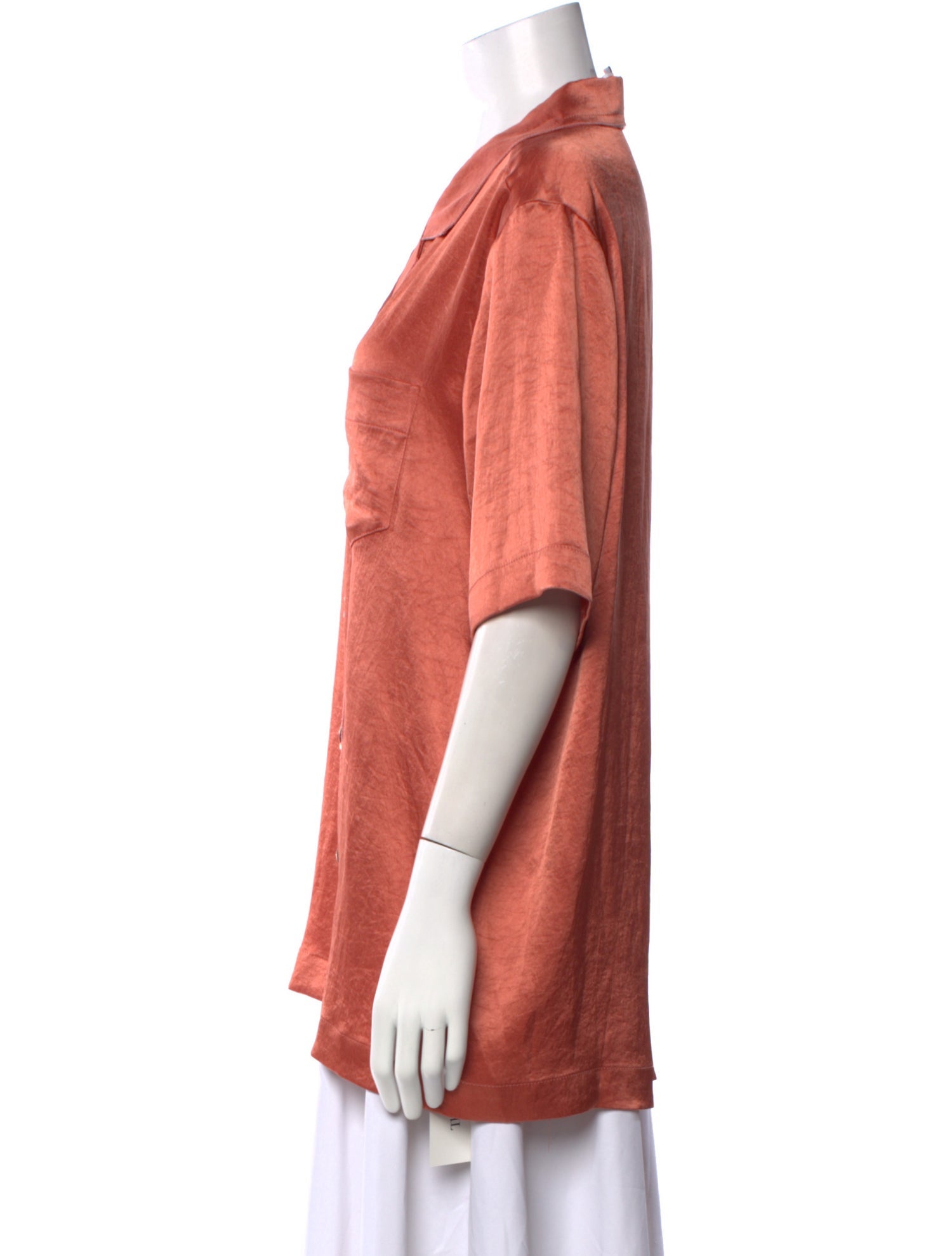 Nanushka Short Sleeve Button-Up Top