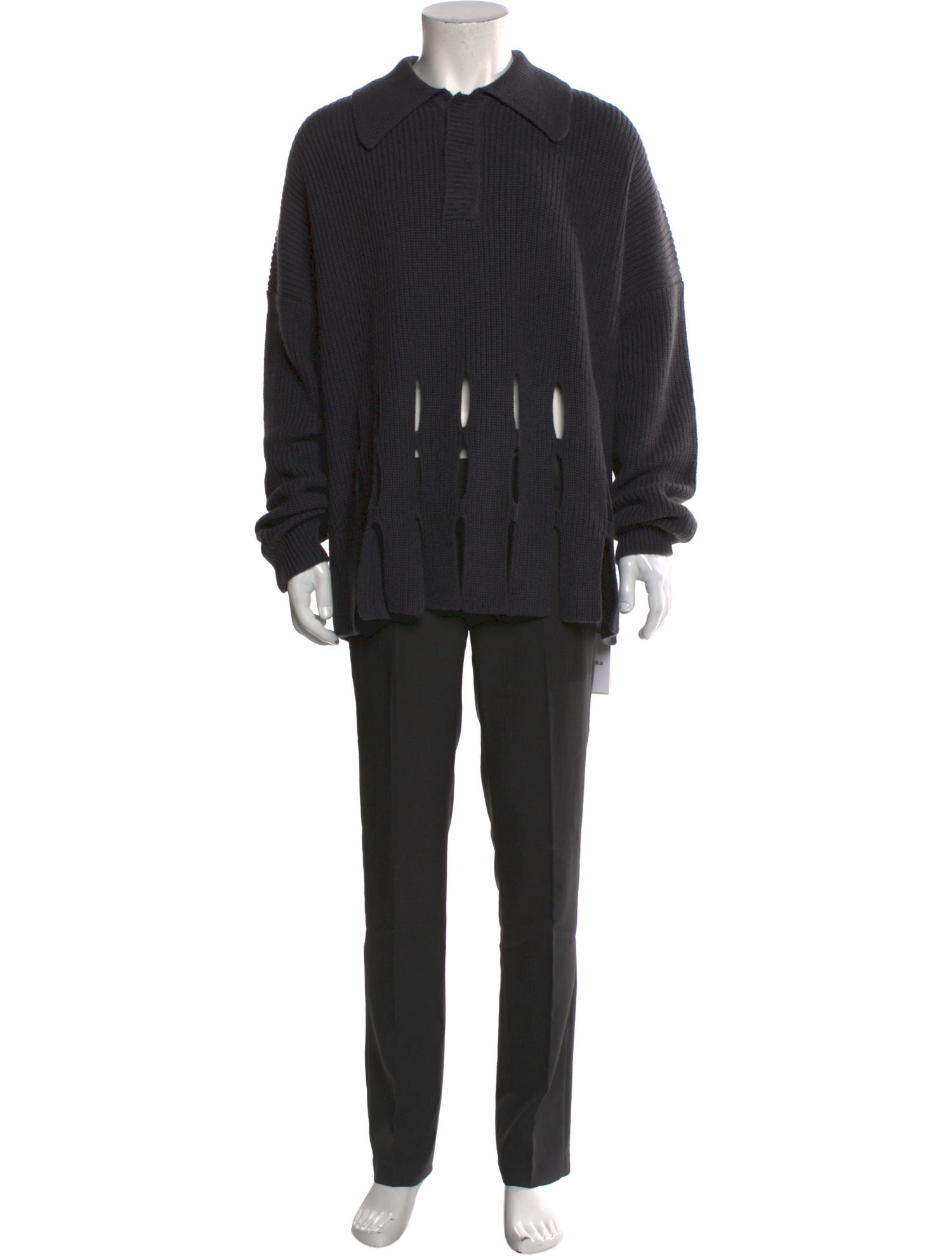 Nanushka Wool Collar Polo Sweater w/ Tags