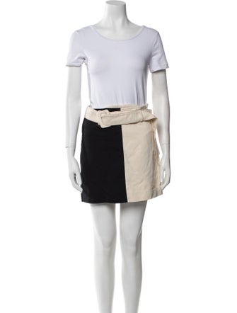 Nanushka Colorblock Pattern Skirt Set