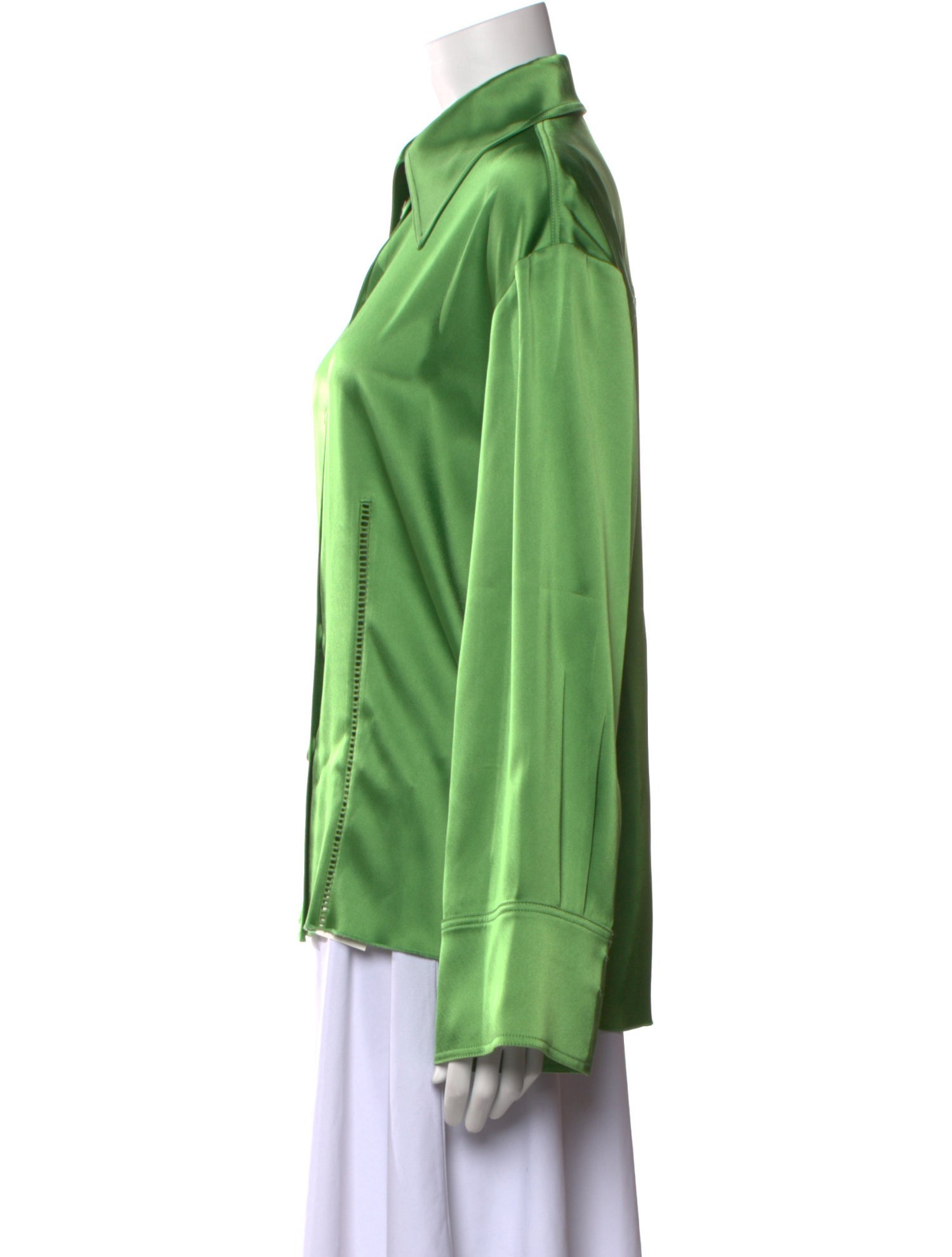 Nanushka Long Sleeve Button-Up Top