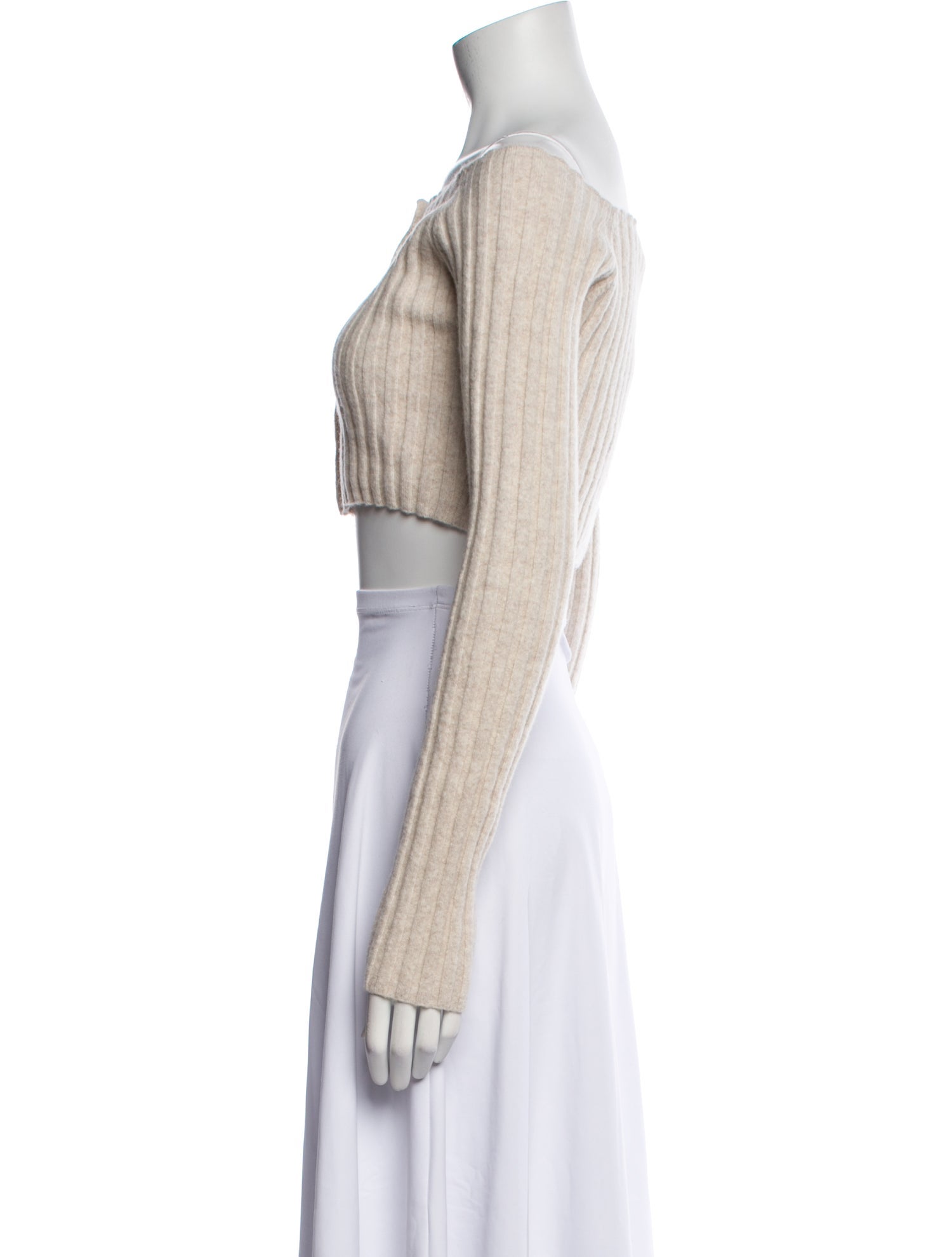 Nanushka Merino Wool Bateau Neckline Sweater
