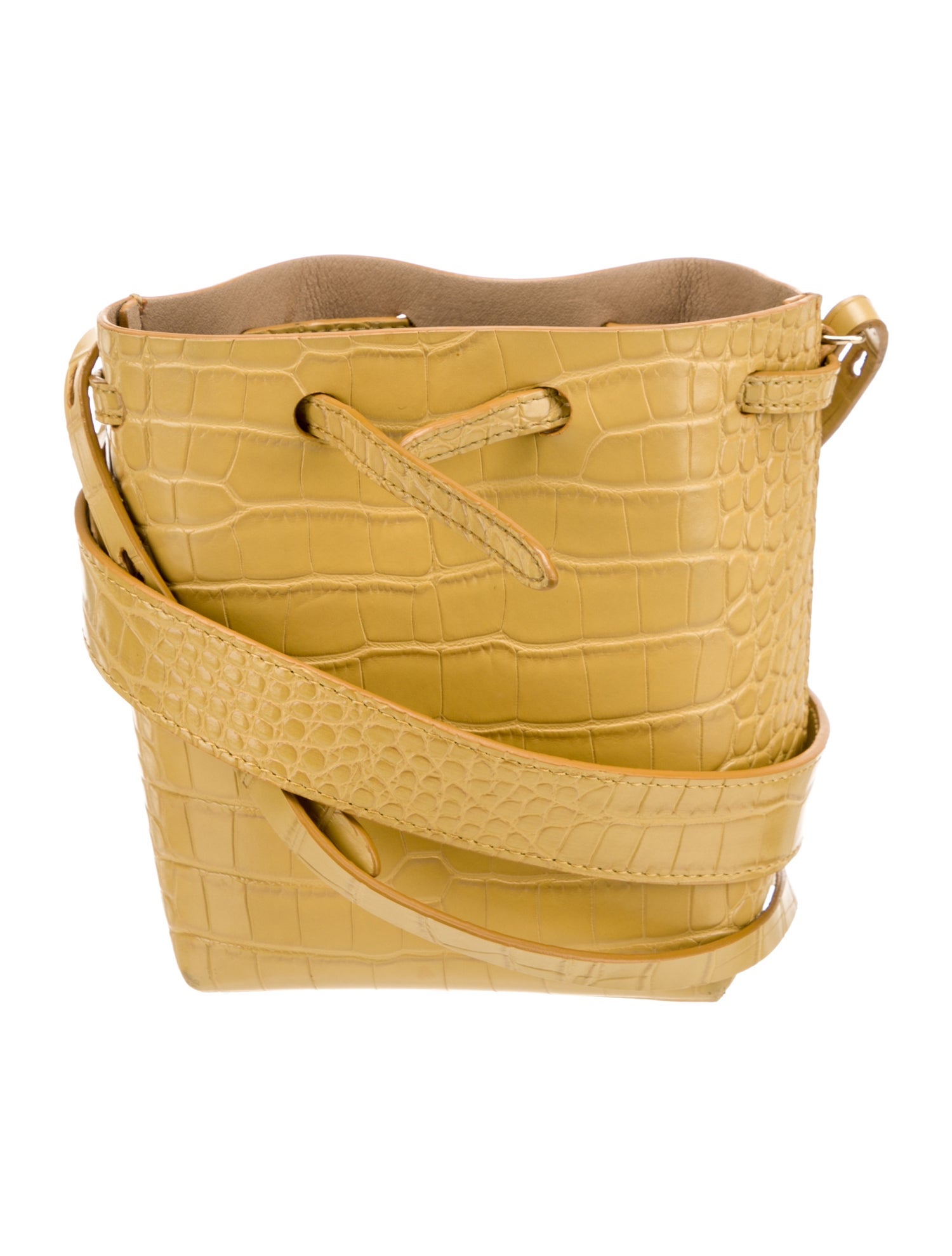 Nanushka Embossed Leather Bucket Bag