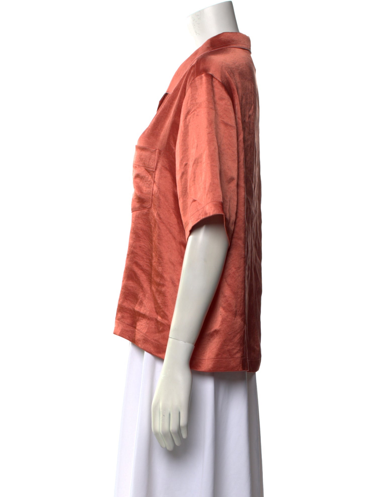 Nanushka Short Sleeve Button-Up Top