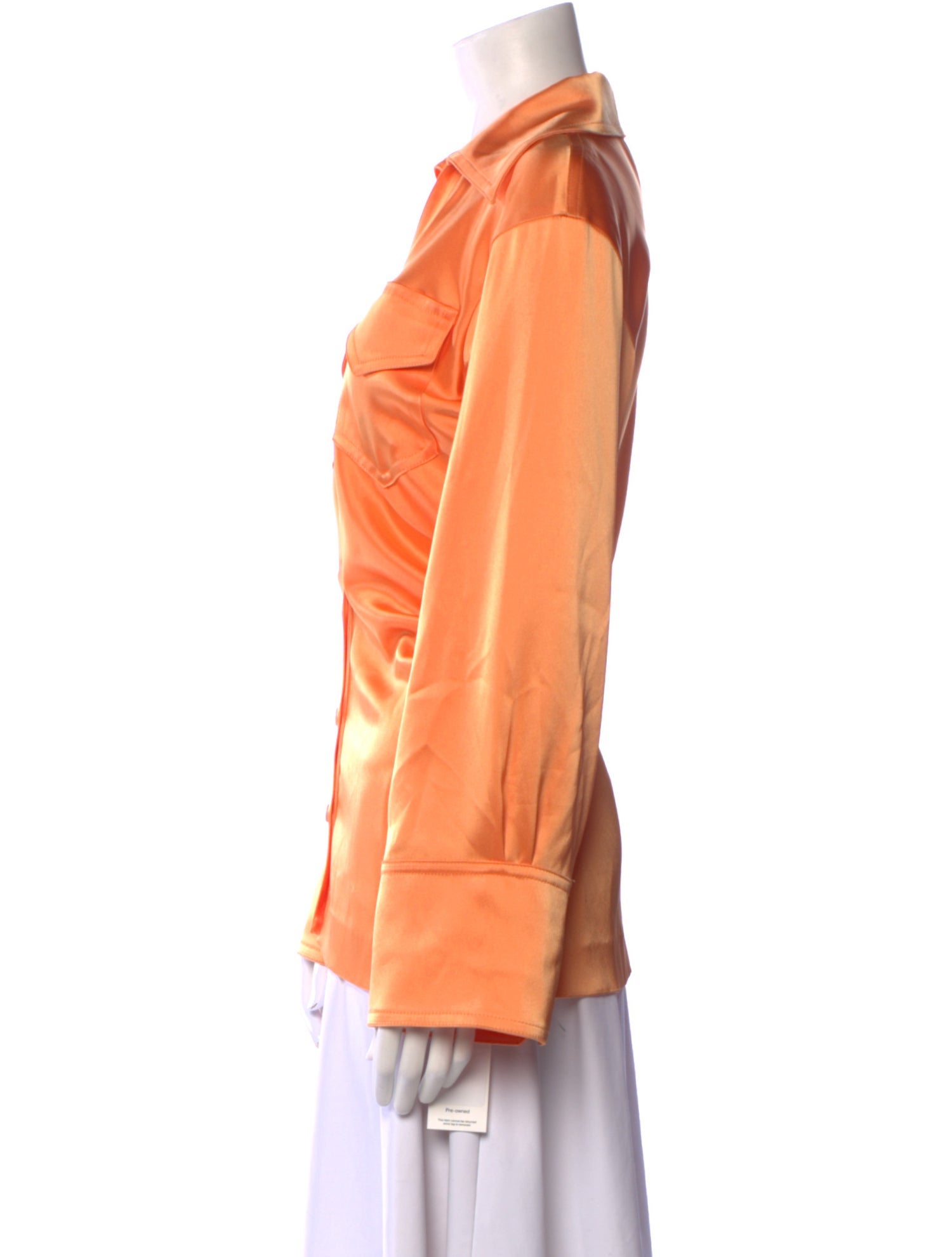 Nanushka Long Sleeve Button-Up Top