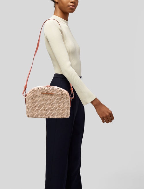 Nanushka Raffia Shoulder Bag