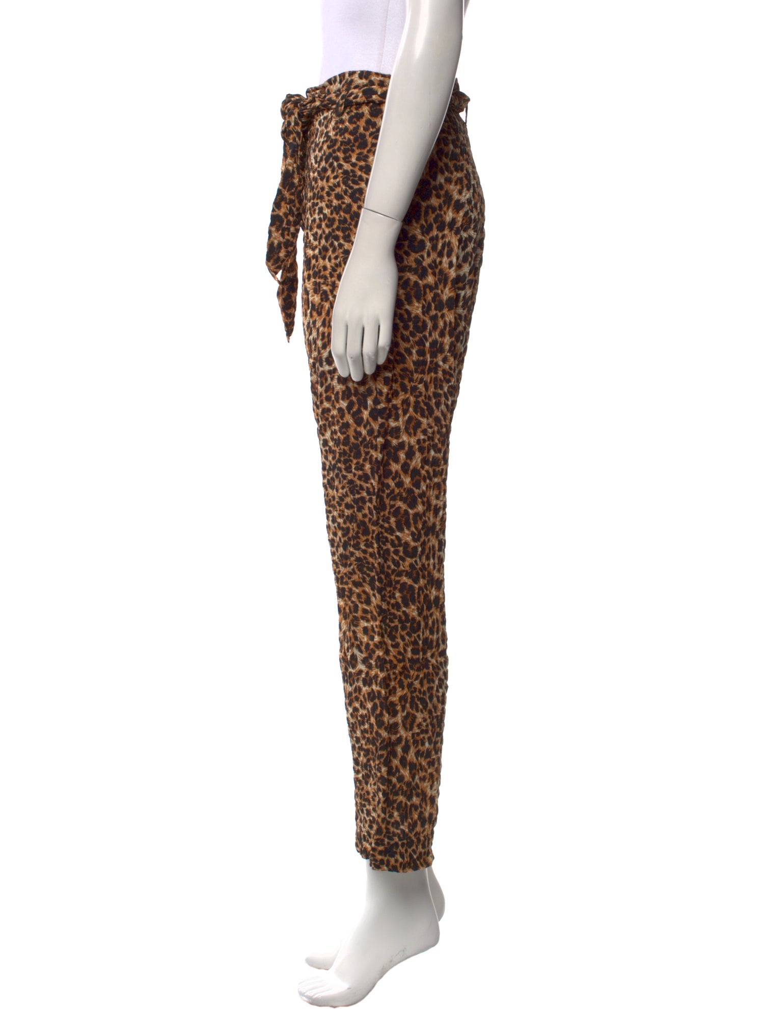 Nanushka Animal Print Wide Leg Pants